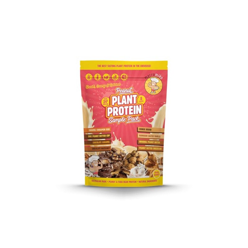 Macro Mike Peanut Plant Protein Powder Sample Sachets 40 g