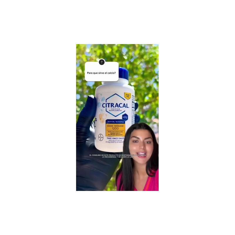 Suplemento Nutricional Bayer Citracal D3 Calcio y Magnesio, Sin Sabor