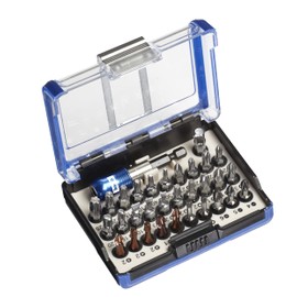 KWB Bitbox Combination 160710 32 Pieces 4 Bit Quality in a Box: Break-resistant, stainless steel, torsion, standard bits with bit holder and adaptor