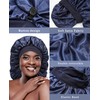 AWAYTR Long Satin Braids Bonnet for Women - 2 Layer