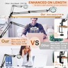 VEEMAGNI 5 Inch Large Magnifying Glass with Light and Stand,