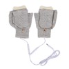USB Heating Gloves Warm Cotton Full Finger and Half Fingerless