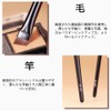 Eyeliner Brushes 2 Pieces Each Size 1 Slanted Mouth Skin-friendly