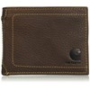 Carhartt Men's' Pebble Leather Passcase Wallet, Brown