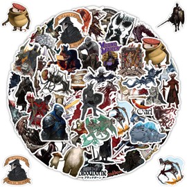 Krilucly 50 Pieces Waterproof Stickers, Vinyl Anime Stickers, Kids, Cartoon Game Stickers, for Parties, Scrapbooks, Notebooks, Skateboards for Teens and Students