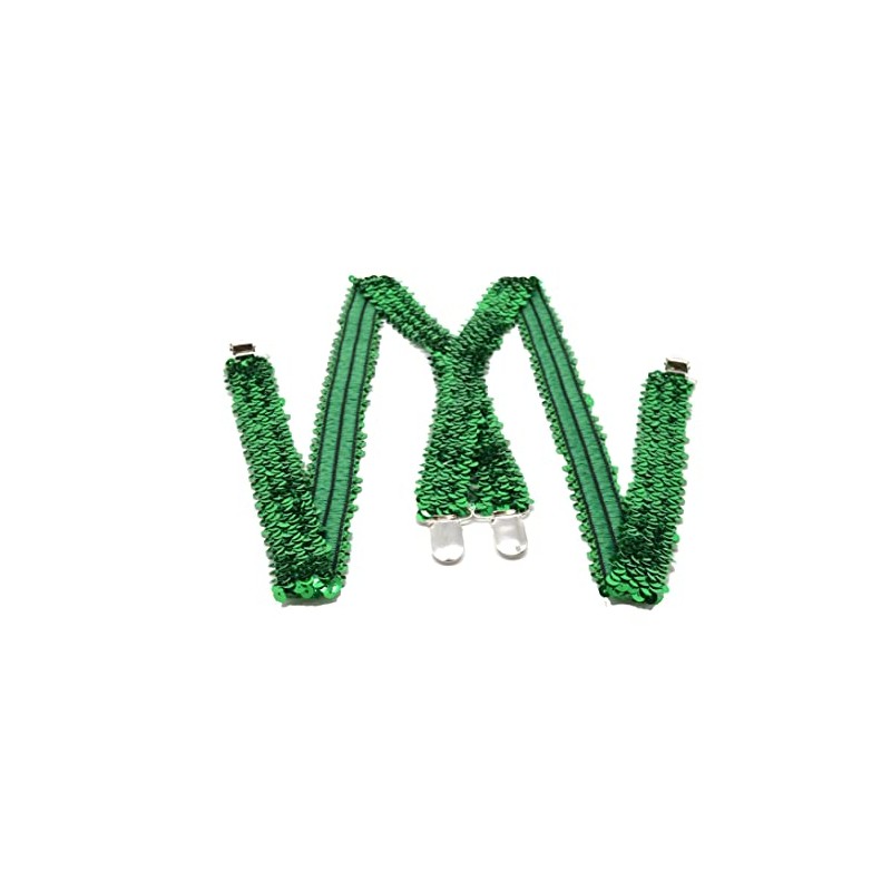 Z&H (Green) Sequin Straps Elastic Straps Green Costume Accessory Green