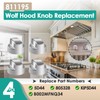 Gfdoso 4Pcs 811195 Hood Knob Replacement for Sub-Zero Wolf –