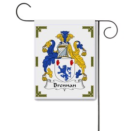 Brennan Coat of Arms/Brennan Family Crest 11 X 15 Garden Flag – Made in the U.S.A.
