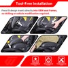 WeiSen 1Pair UTV Seat Side Soft Cushion Pad Assembly, Thigh