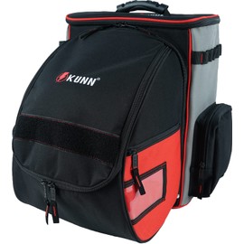 KUNN Welding-Backpack with Detachable Helmet-Bag - Durable Comfortable Tool Backpack for Storing and Transporting Welding Equipment,Red