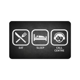 Makoroni - EAT SLEEP CALL CENTRE 2"x3" Novelty Humor Gift Refrigerator Magnet, DesU60