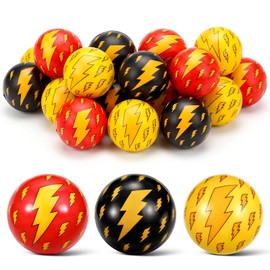 Civaner 24 Pcs Lightning Birthday Party Favor, 1.5'' Stress Ball Sensory Fidget Toys for Kids Birthday Decorations Supplies Goodie Bags Christmas Stocking Stuffers Valentines Gifts