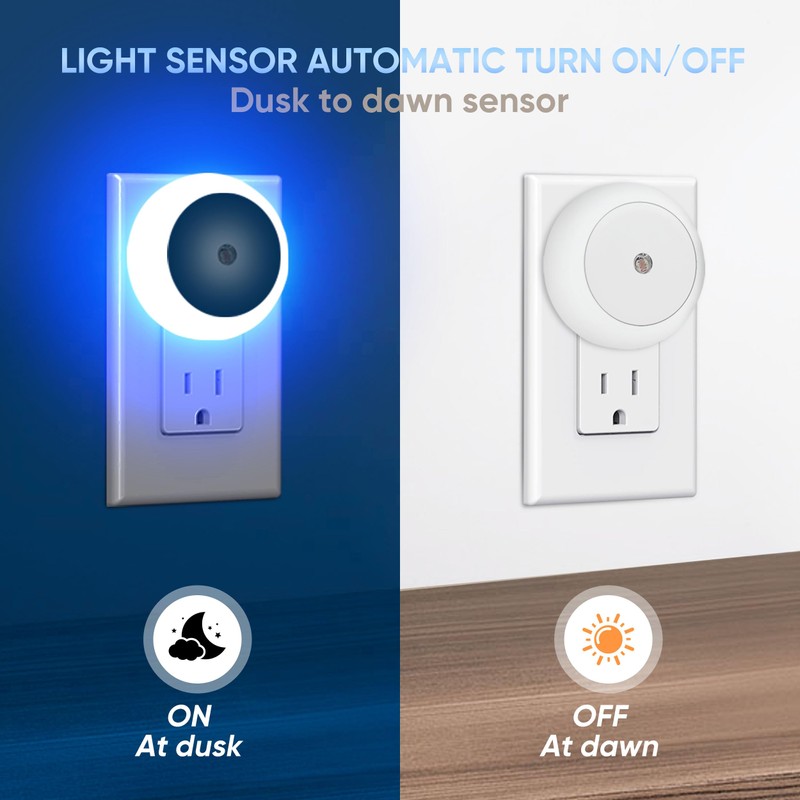 Zlylefun LED Night Lights, Plug into Wall Night Light Lamp