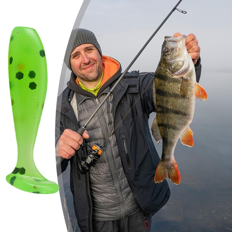 Soft Lures,Glide Bait Paddle Tail Swimbaits Lures - Fisherman Casting