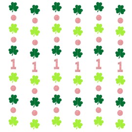 Lucky one Birthday Decorations Girl, St. Patricks Day Lucky One Banner Garland for St. Patrick's Day 1st Birthday Decorations for Girl Lucky One 1st Birthday Party St. Patricks Day Decorations