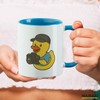 Huuraa Cup Media Design Rubber Duck Gift Cup Blue 330ml