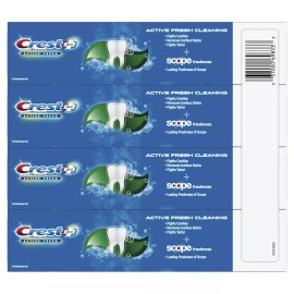 Crest Complete Plus Scope, Active Fresh Toothpaste + Whitening 5.5oz (4 Pack)