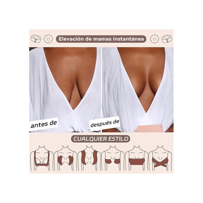 TWCE Cinta para Pechos 2 Pack, Cinta para Busto 5M