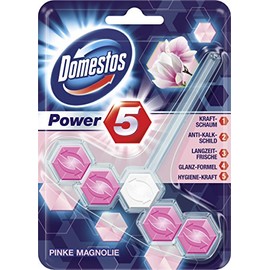 Domestos Toilet Stone Power 5 Pink Magnolia Pack of 9 x 55 g