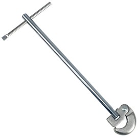Socpuro Sink Wrench, Washroom Wrench, 180 Degree Rotation, Mouth Opening, 0.3 - 1.2 inches (8 - 30 mm), Faucet Replacement Wrench, Length 11.8 inches (30 cm), Water Circulation, Faucet Replacement, For Narrow Places, Easy to Grip Multi-functional Wrench