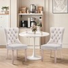 SoarFlash White Round Dining Table, 24" Tulip Table 2-4 People