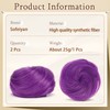 Sofeiyan 2 x Claw Clip-In Hair Bun Mini Messy Bun