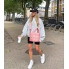 KALIDI - Bolso bandolera acolchado pequeño para mujer, de nailon
