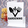 Azeeda Large (A4) 'Gardening Tools Design' Blank Greeting Card (GC00079482)