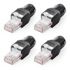 VCELINK Tool-Free RJ45 Connector, CAT6 No-Crimp Compact UTP Reusable Plug