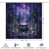 DIPQIMI 4Pcs Mysterious Witch Cauldron Shower Curtain Sets with Rugs,
