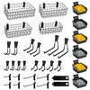 Dmprosel 34PCS Slatwall Accessories Set: Baskets, Hooks Set, Screw Bins