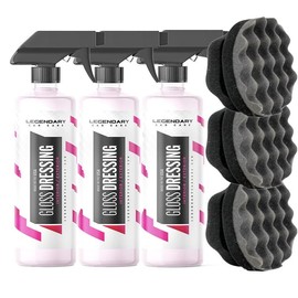 Legendary Gloss Dressing - Plastic, Trim & Tire Dressing - Restore Faded Plastics:_64oz (Half Gallon)