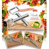 Basily Premium Julienne and Serrated Stainless Steel Peeler - Set