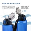 GRANDTIES Sports Tritan Plastic Water Bottle with Straw, Removable –