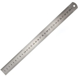 Straight Ruler, 11.8 inches (30 cm), Steel Ruler, Stainless Steel Ruler, Mechanic Engineer Ruler, Metal Ruler for Drafting, Centimeters (30CM)