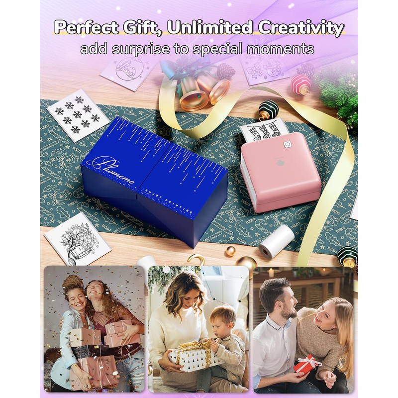 Phomemo M02 PRO Mini Printer - Thermal Pocket Printer, Bluetooth