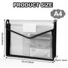 AOOSU Clear Pocket Documents, Pack of 5 Document Wallets A4