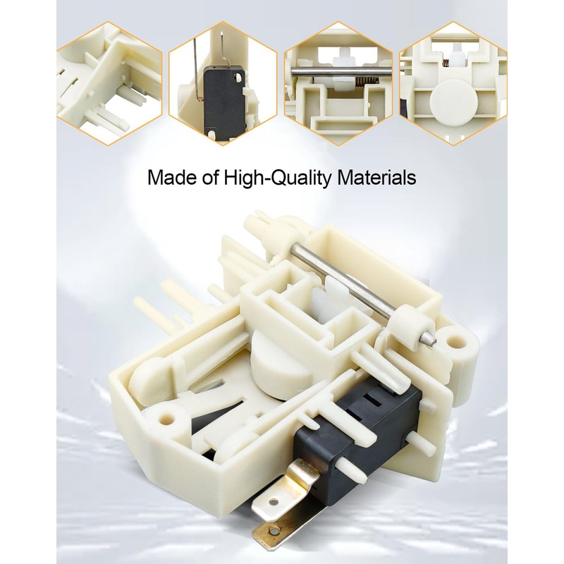 Dishwasher Door Latch Switch Compatible with Midea Insignia NSDWR2WH8 NSDWR2BS8
