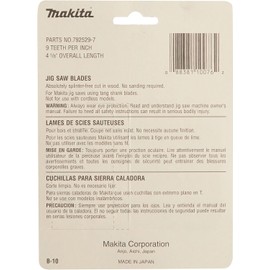 Makita 792529-7 Jig Saw Blade #B-10 5-Pack , Black