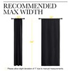 NICETOWN - Cortinas Opacas con Bolsillo para cortinero (Negro, 1
