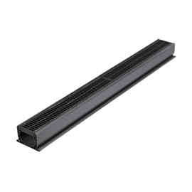 NDS 243-1 Spee-D Channel Drain Grate, 4-1/8-Inch wide X 2-Feet long, for Driveways, Patios, Pool Decks and Commercial Areas, Plastic, Black