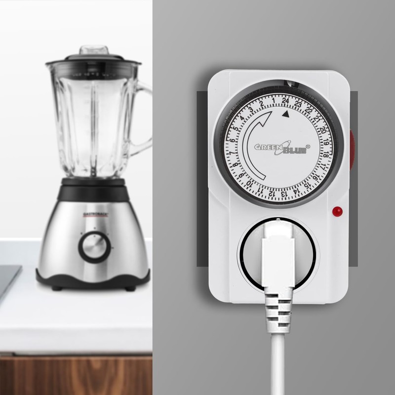 Green Blue GB360 F Mechanical Timer Switch, Socket, Analogue Timer,