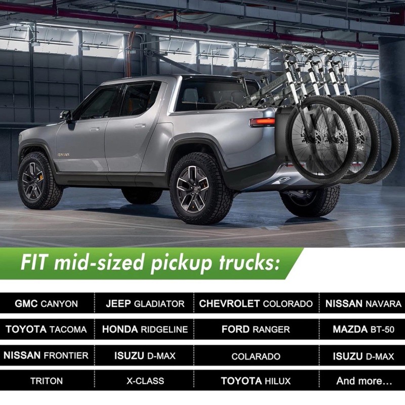 LEETPIC Tailgate Bike Pads for Mid Sized Truck Tailgate with