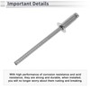 RATCHROLL 50 Pcs Open End Large Flange Blind Rivets 3.2mm