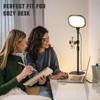Desk Ring Light with Stand and Phone Holder, 3000K-6500K Adjustable