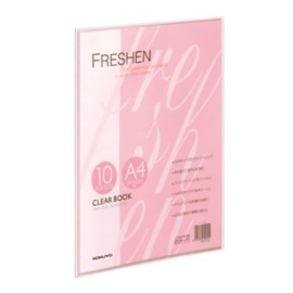 Kokuyo clear. Book huressixen Fixed A4 10 Pocket Pink Russet – S20P
