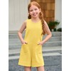 Haloumoning Girls Romper Sleeveless Short Jumpsuits Kids Casual One Piece