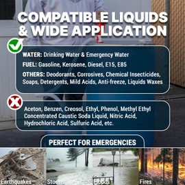 TERA PUMP Drinking Water Transfer Pump, BPA-Free, 55 Gallon Drums, Flow Control, 5.5 Gal/Min