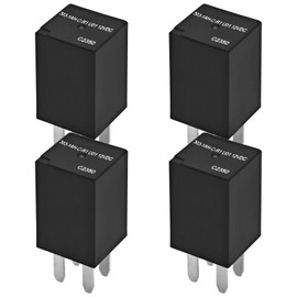 Relay 303-1AH-C-R1-U01 (Pack of 4) - SPNO 20A 12VDC Micro Automotive Relay for Polaris RZR Slingshot Cooling Fan
