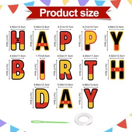 Cartoon Happy Birthday Banner, Cartoon Themed Happy Birthday Garland Decorations for DIY Hanging Party Backdrop Supplies(Mouse Style)